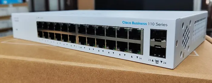 CBS110-24T-EU - CBS110-24T-EU Cisco Business 24 ports 10/100/1000 + 2 ports Gigabit SFP combo