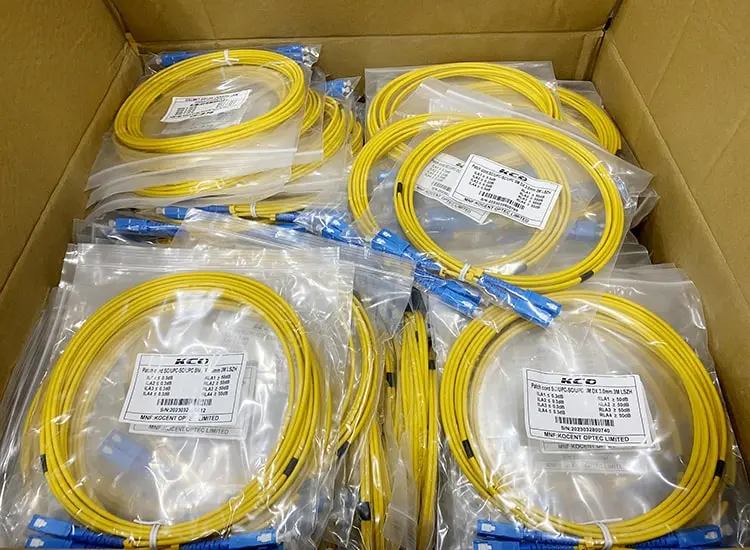 Dây nhảy quang SC-SC 3M Duplex - Dây nhảy quang SC SC Single mode hãng KCO bền đẹp, giá tốt (Thông tin Dây nhảy quang SC SC S