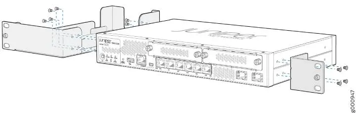 SRX320-RMK0 rack mount kit with adaptor tray phụ hình 3