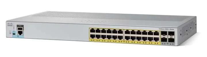 WS-C2960L-24TS-AP: Catalyst 2960L 24 port GigE, 4 x 1G SFP, LAN Lite WS-C2960L-24TS-AP: Catalyst 2960L 24 port GigE, 4 x 1G SFP, LAN Lite