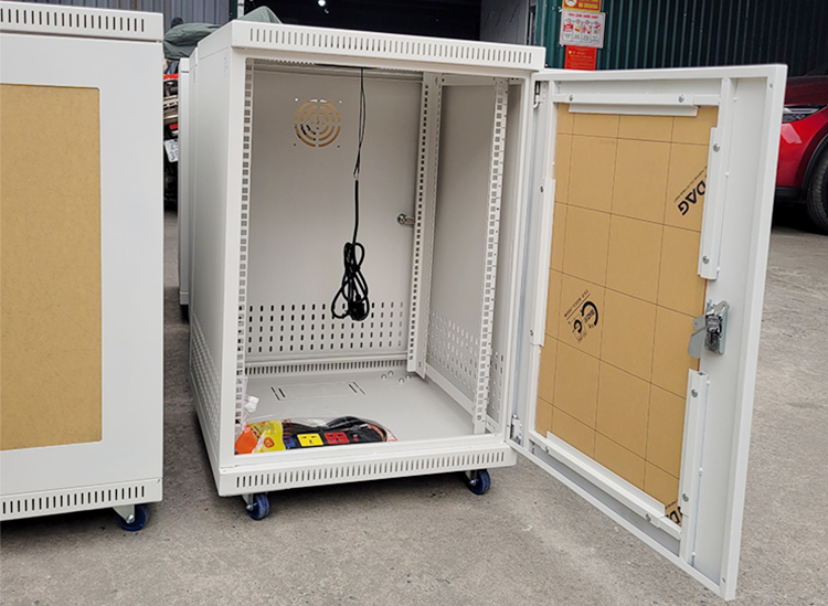Tủ rack 15U sâu D600 MK trắng - Tủ rack 15U D600