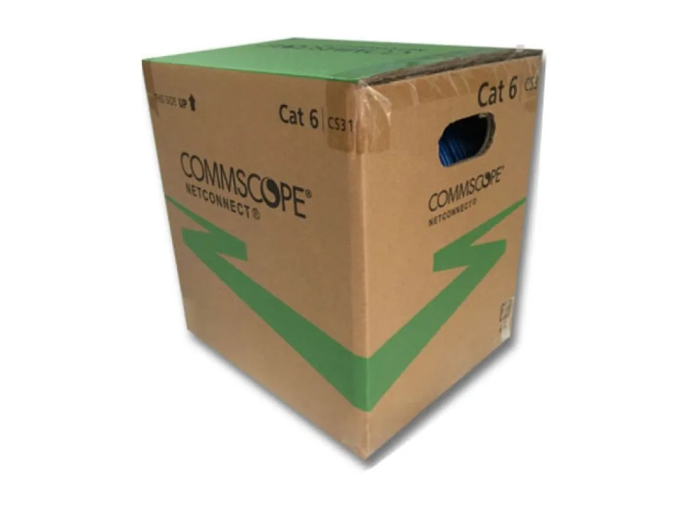 Thùng cáp Cat6 UTP CommScope 1427254-6 lõi 23 AWG, vỏ xanh dương, 305 m