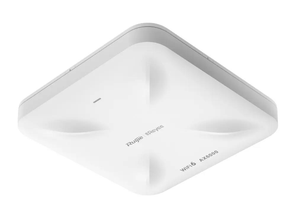 Access point mật độ cao Ruijie RG-RAP2260(H) AX6000 nhìn nghiêng, hai cổng 2,5GE