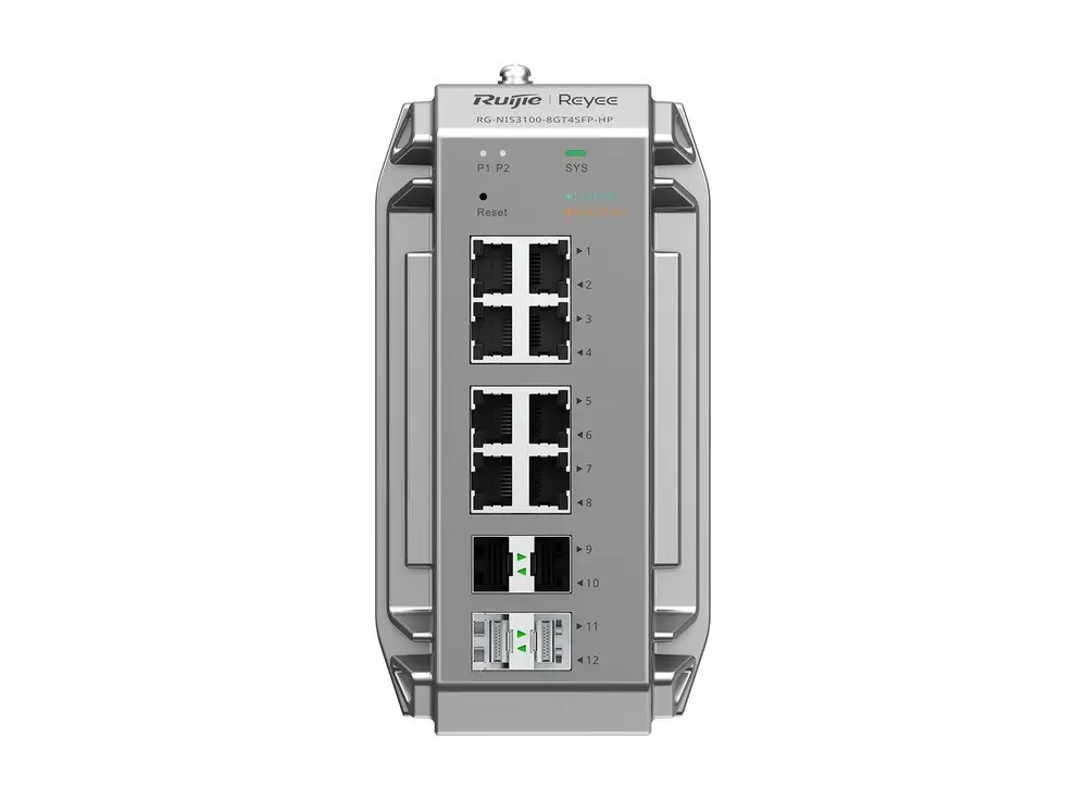 Switch công nghiệp Ruijie RG-NIS3100-8GT4SFP-HP quản lý được qua eWeb, app và Ruijie Cloud