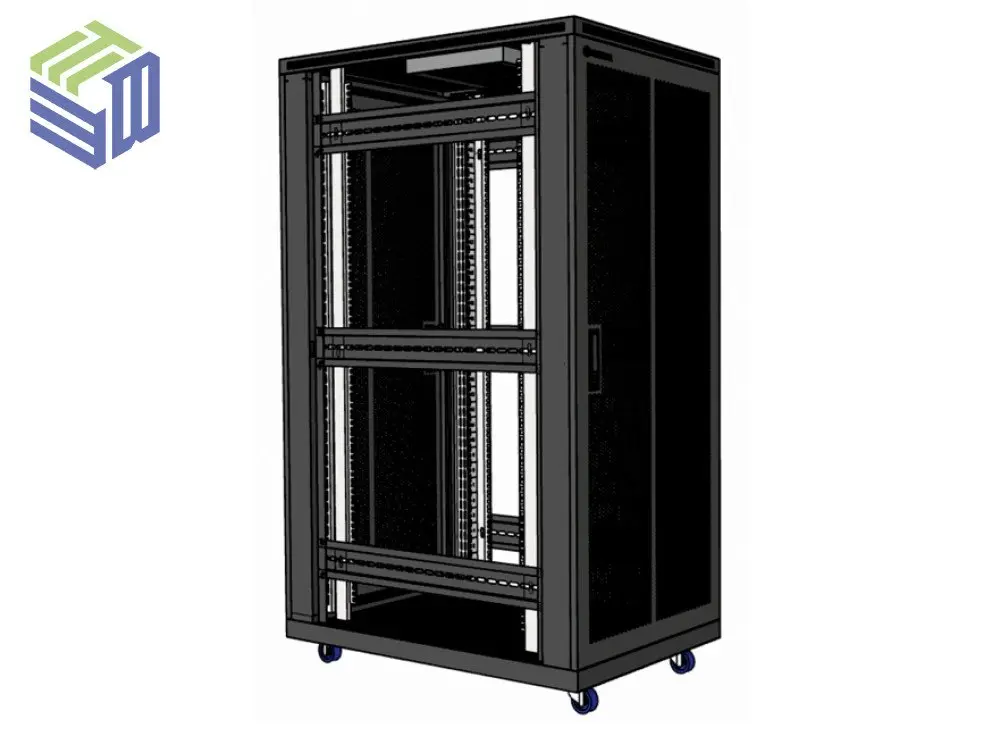 Tủ mạng 27U D600 Unirack cửa lưới tổ ong cho tủ tầng lớn