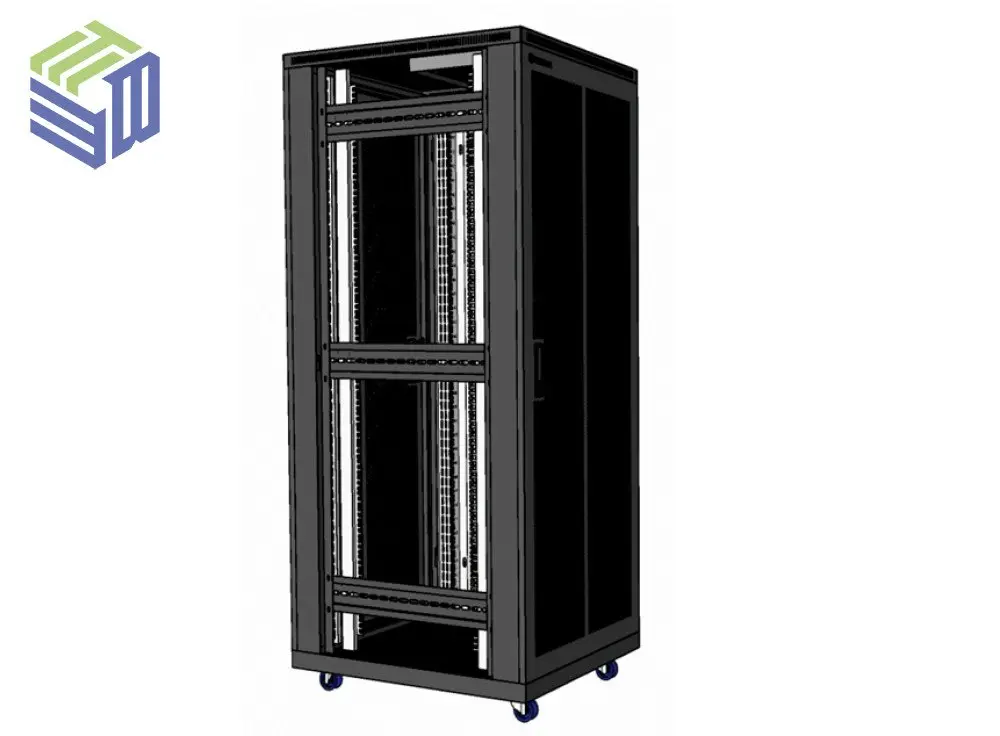 Tủ rack 42U dùng làm tham chiếu bố trí thiết bị từ đáy lên trong tủ outdoor