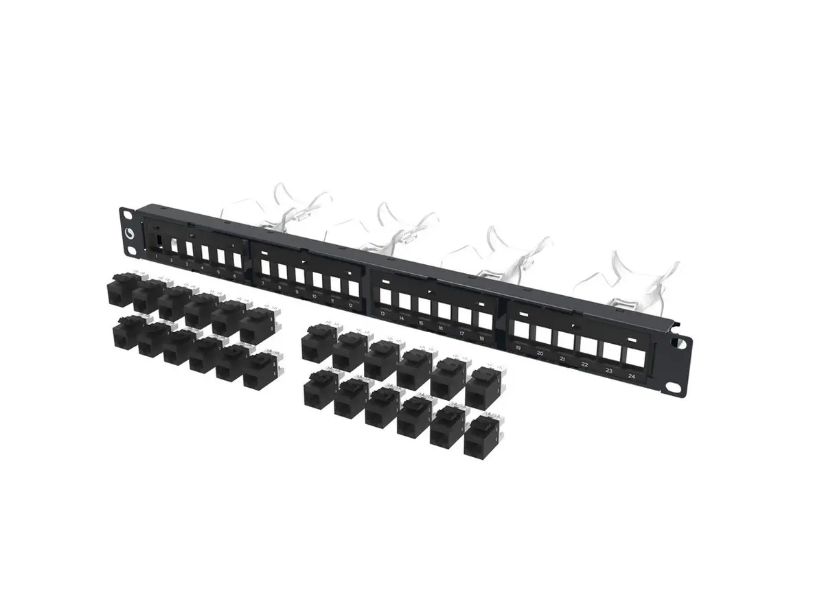 Patch panel Cat6 24 cổng CommScope liền nhân