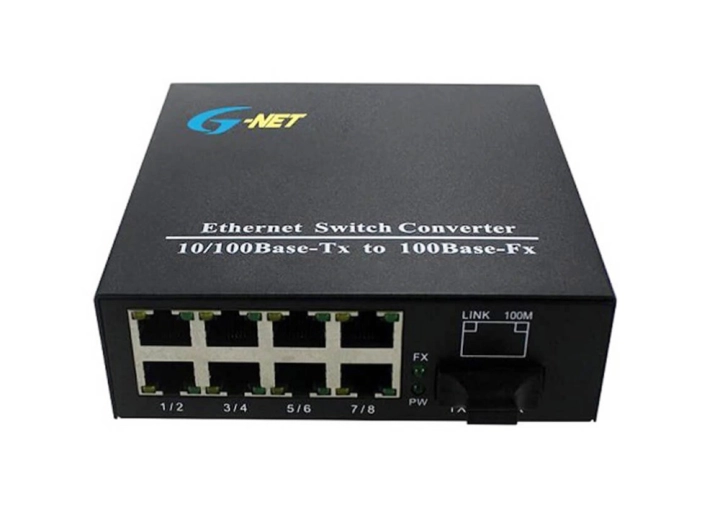 Switch quang 8x10/100Base-T+1x100Base-X,dual fiber,20km,SC, P/N:G-UES-1FX8TX-SC20