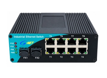 Switch công nghiệp 8 ports 10/100/1000M PoE 2 ports SFP