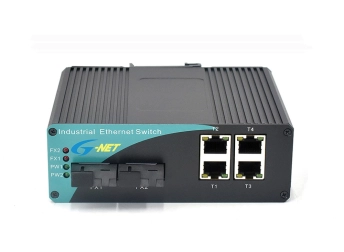 Switch Công Nghiệp 4 Ports 10/100/1000, PoE PSE+2x1000Base-FX SFP