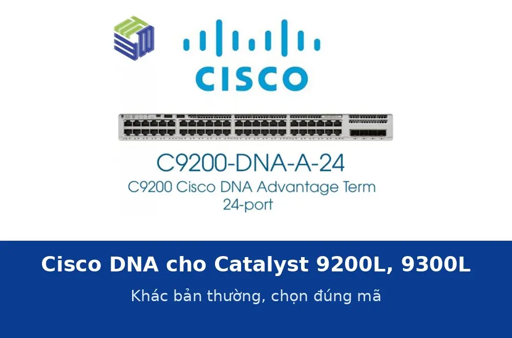 Giấy phép Cisco DNA cho Catalyst 9200L và 9300L khác gì bản thường? Cách chọn đúng mã