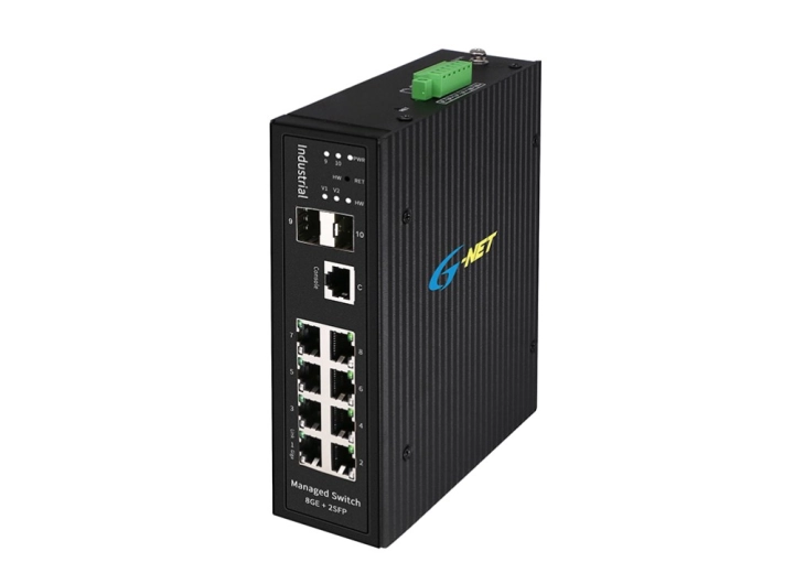 Switch công nghiệp 8 ports 10/100/1000 2 ports SFP managed
