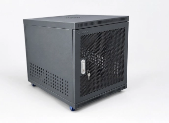 Tủ rack 10U sâu D600 màu đen cửa lưới