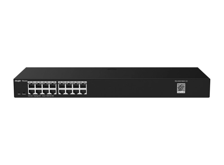 Switch Ruijie RG-ES216GC-V2 16 cổng Gigabit, ảnh hãng mặt trước