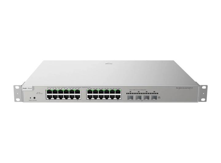 Switch Ruijie RG-NBS5200-24GT4XS-P Layer 3, 24 cổng PoE+, 4 cổng SFP+