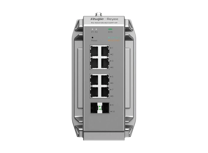 Mặt trước RG-NIS3100-8GT2SFP-HP chụp thẳng, ảnh hãng