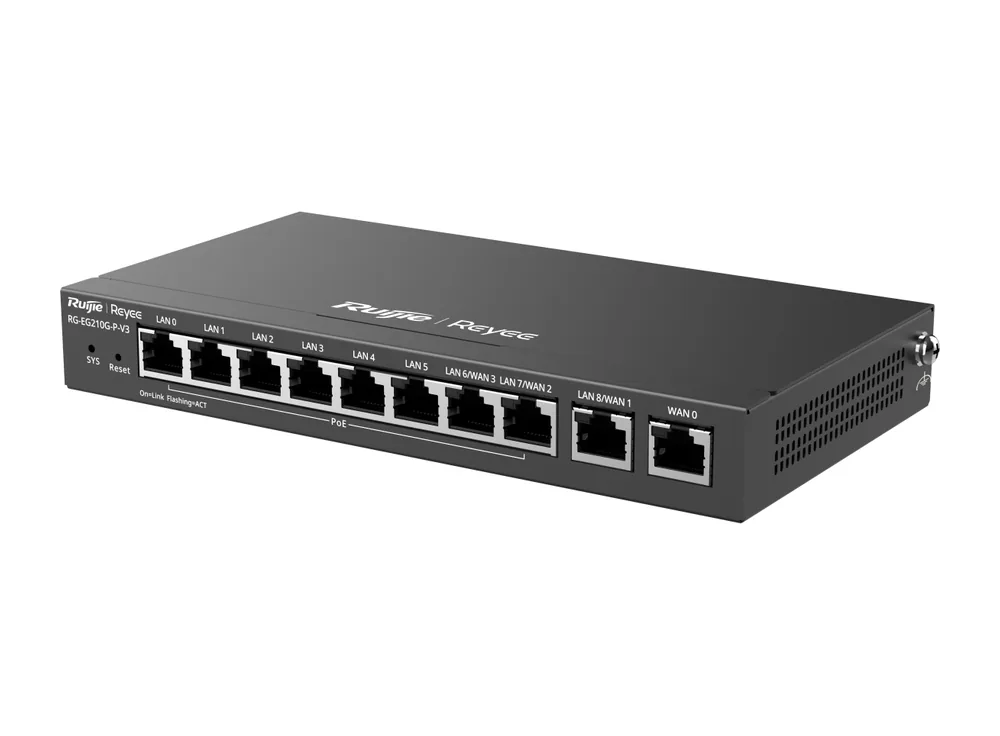 RG-EG210G-P-V3 nhìn chéo từ bên trái, ảnh hãng