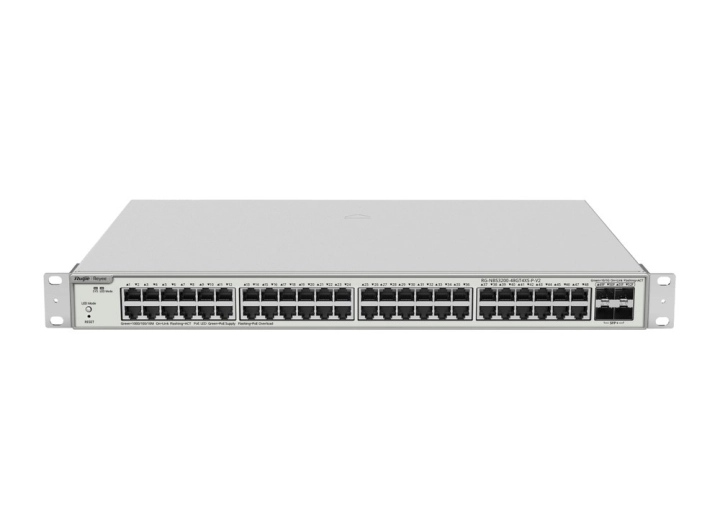 RG-NBS3200-48GT4XS-P-V2 nhìn phía trước từ góc cao