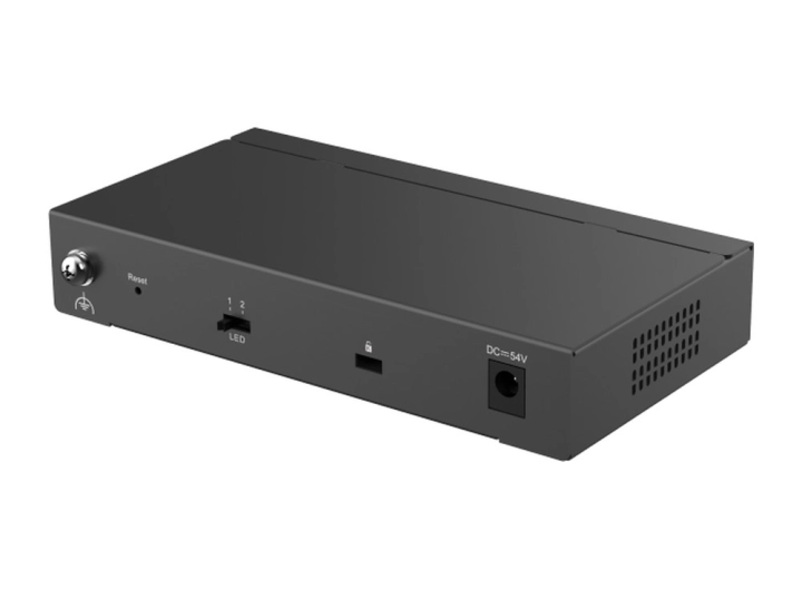 Mặt sau RG-ES206GS-P nhìn chéo, ảnh hãng