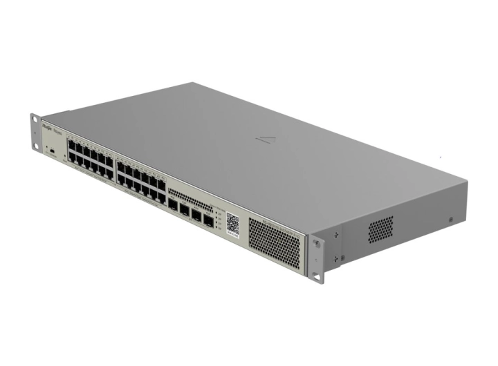 Switch PoE Ruijie RG-NBS3100-24GT4SFP-P-V2 24 cổng, ảnh hãng nhìn chéo