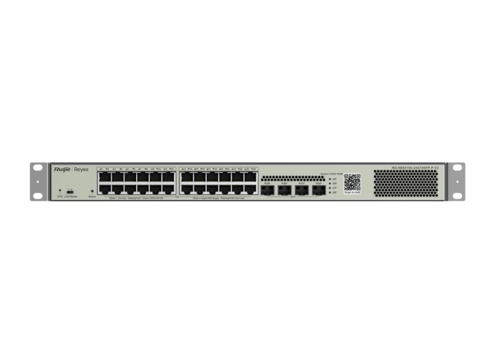 Switch Reyee RG-NBS3100-24GT4SFP-P-V2 nhìn thẳng mặt trước