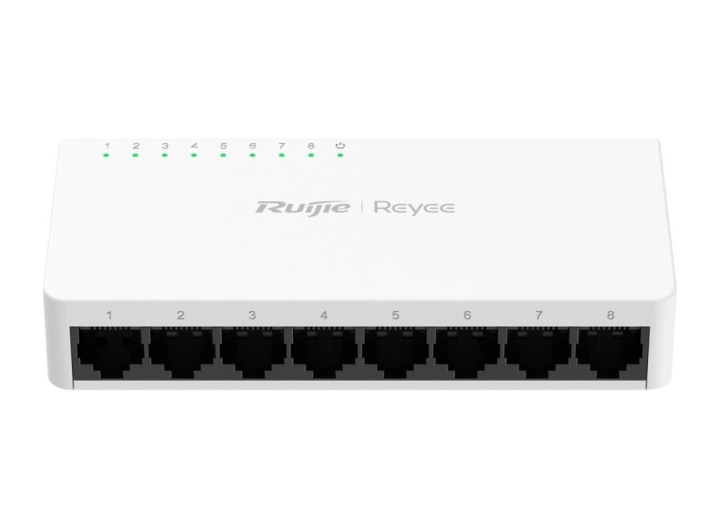Switch Ruijie RG-ES08F 8 cổng 10/100 Mbps, ảnh hãng mặt trước góc cao