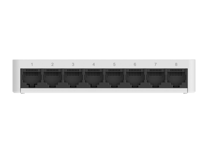 Switch Reyee RG-ES08F nhìn thẳng mặt trước
