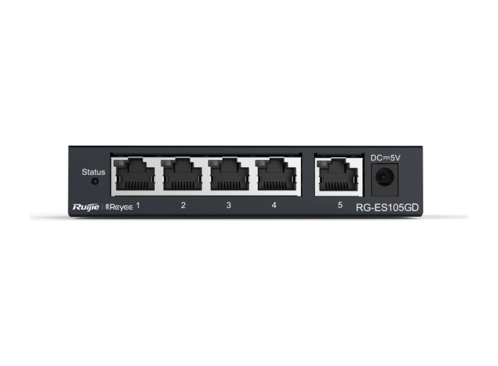 RG-ES105GD nhìn thẳng mặt trước, ảnh hãng