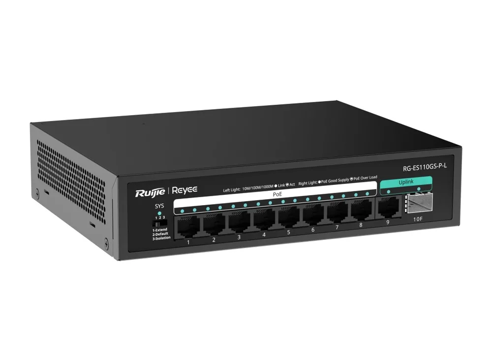 RG-ES110GS-P-L, ảnh hãng ở góc chéo khác