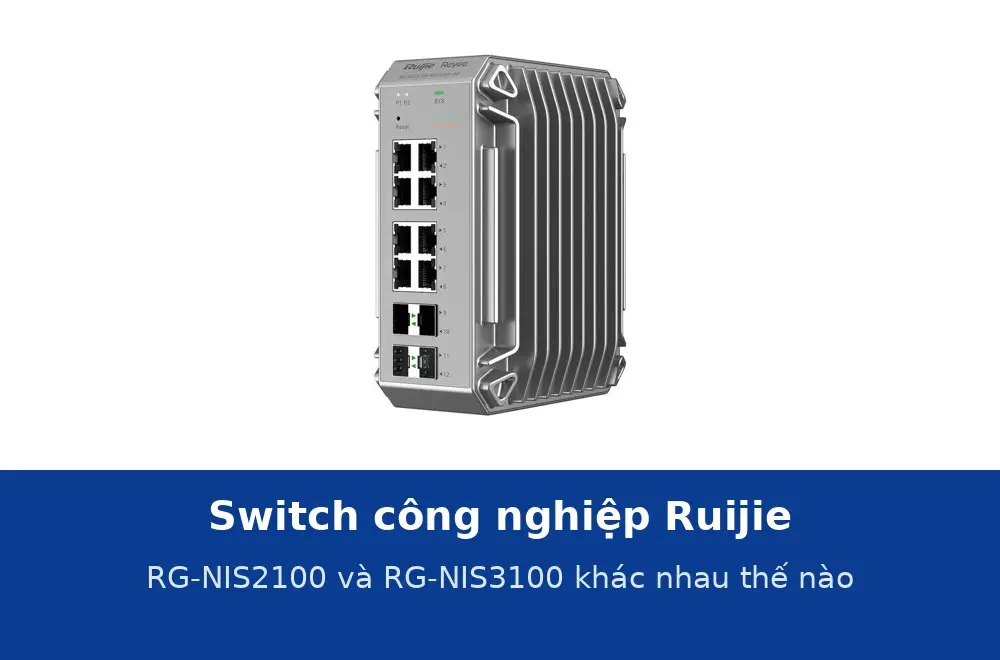 Switch công nghiệp Ruijie RG-NIS2100 và RG-NIS3100: môi trường, PoE, ERPS và quản lý