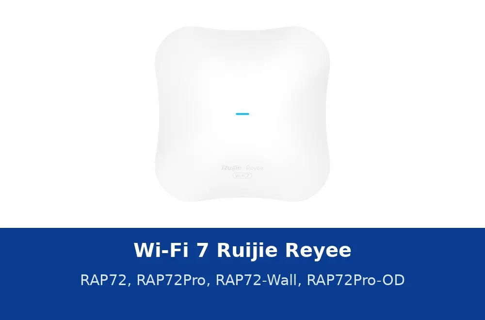 Wi-Fi 7 Ruijie Reyee: RAP72, RAP72Pro, RAP72-Wall và RAP72Pro-OD khác nhau thế nào, MLO và 4K-QAM theo datasheet